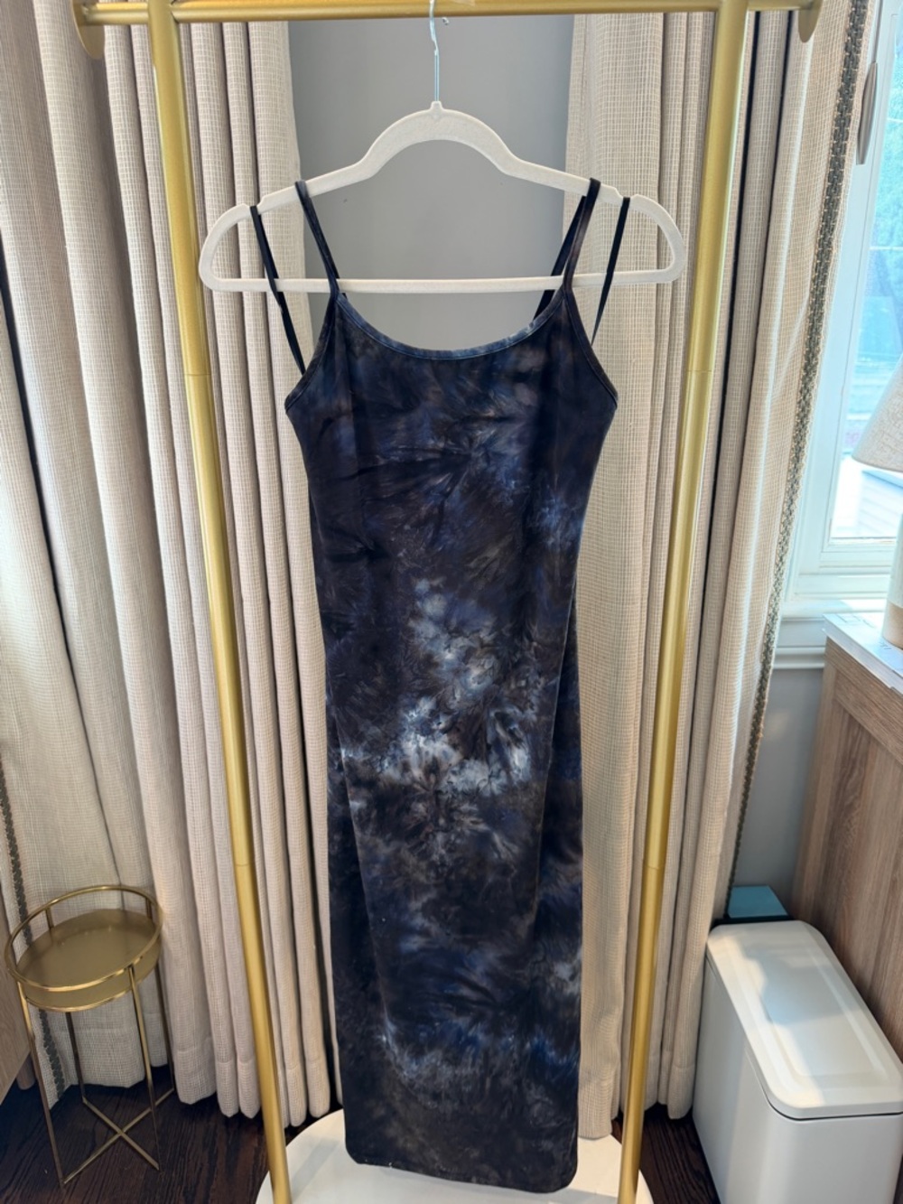 GUC Coin 1804 Navy Tie-Dye Midi Summer Dress